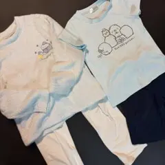 すみっコぐらし パジャマセット 水色 100cm~