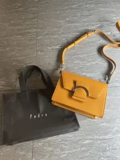 Pedro イエローショルダーバッグ