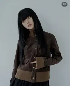 philme suedelike knit blouson 大園桃子のサムネイル