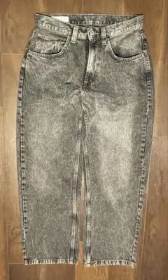 【美品】ZARA デニムパンツ ブラック ストレート ジーンズ