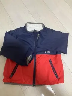 SHIPS ジップアップアウター 90 ネイビー/レッド