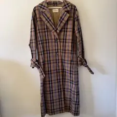 Curensology チェック柄 ロングコート　未着用品