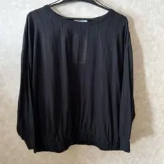 ブラック長袖カットソー Lサイズ