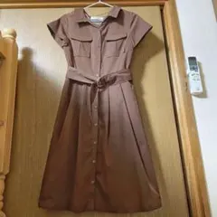 サファリシャツワンピース