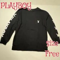プレイボーイ　PLAYBOY ポケットロンT ブラック　FREE
