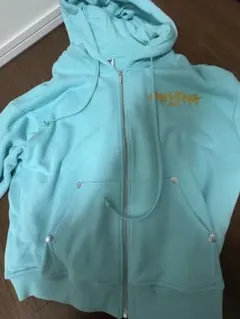 NASTY DOG ジップアップパーカー ライトブルー