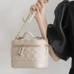 RANDA キルティング2WAYバニティバッグ