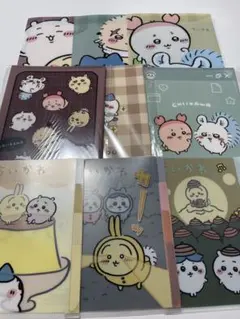 ちいかわ100円ショップ100均百均クリアファイルとノートの９点セット