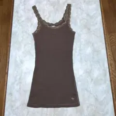 Abercrombie & Fitch　レース付き　キャミソール　ブラウンのサムネイル