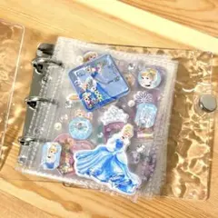 【A8シール帳完成品】ディズニープリンセス　ストーンシール　ウォーター　ぷくぷく