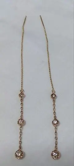 SIENA ROSE チェーンピアス k10 - メルカリ