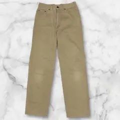 ジョージアラブ　ベージュストレートフィットチノパン　L