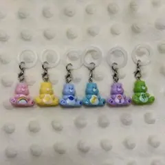 ケアベア めじるし チャーム ハンドメイド