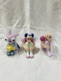 まちぼうけ マカオとジョマ、ベンダーくんカラフルフィギュア3個セット