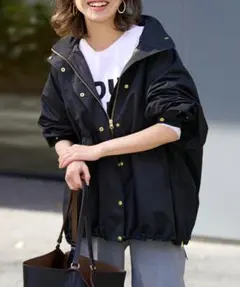 フレームワーク　FRAMeWORK　タフタブルゾン　ブラック FRAMeWORK（フレームワーク）の「タフタブルゾン（ブルゾン