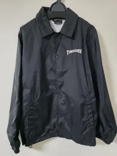 THRASHER ブラックナイロンジャケット Sサイズ
