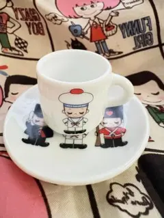 【美品】内藤ルネ ✴︎ミニチュア カップ＆ソーサー 陶器