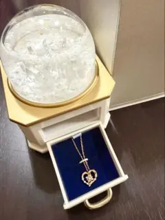 4°C ネックレス 2014年 クリスマス限定 K10PG スノードーム付 - メルカリ