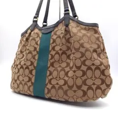 COACH トートバッグ シグネチャー ネイビー F29064 A4 OL - メルカリ