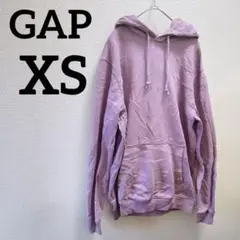 一点もの✨️GAP 【XS】ラベンダー フード付きパーカー おしゃれ レディース