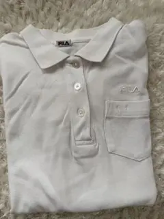 FILA 長袖ポロシャツ ホワイト