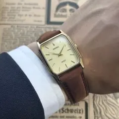 SEIKO tank Y101 黒×金 オクタゴン デットストック稼働品 - メルカリ