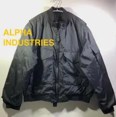 90〜00s　USA製　ALPHA　アルファインダストリーズ　中綿ジャケット　L