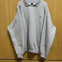 グレー オーバーサイズ トレーナー