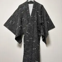 ✿洗えるお着物 ✿袷 ✿モノトーン ✿洒落紋 ✿化繊 ✿普段着