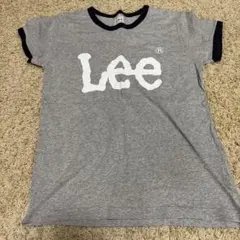 Lee グレー ロゴプリント Tシャツ 半袖