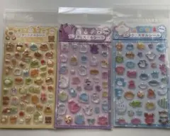 ぷくぷくシール　3枚セット