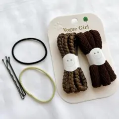 ☆ ヘアゴム 髪留め 跡がつかないヘアゴム ヘアアクセサリー カーキ