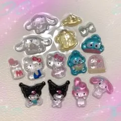 サンリオ シール おすそ分け 15個 3D立体 ボンボンドロップ うるちゅる ①