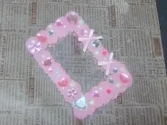 硬質ケース　硬質ケースデコ　ホイップデコ 　推し活　A7サイズ ピンク　ゆめかわ