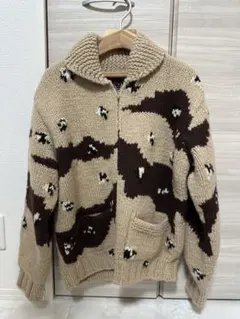 カモ柄　ニット