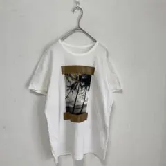 N°21】プリント　テープ　Tシャツ　半袖【36】イタリア製　白　コットン100のサムネイル
