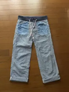 Lee シャンブレー ヒッコリー 2Way イージーパンツ デニム ジーンズ