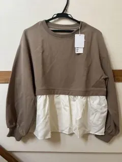 新品未使用】Mal.オリジナル ニットドッキングプルオーバー レレレさん 