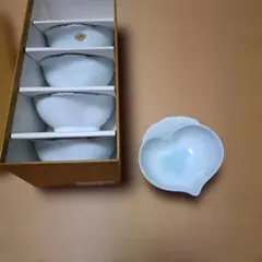 有田焼　かぶ型白皿5個セット 約12cm