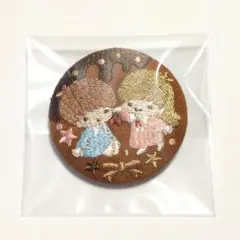 サンリオ キャラクターズ 繍缶バッジ ビスケット3