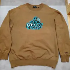 XLARGE ブラウン スウェット XL　レオパード