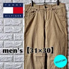 AE107【TOMMY HILFIGER】コーデュロイパンツ【メンズ31×30】