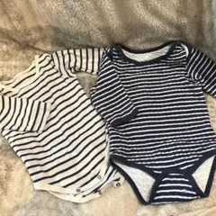 ロンパース 長袖 70 90 2枚セット