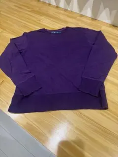 You Must Create パープル 長袖カットソー L ギリシャ製