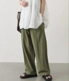 2024ジャーナルスタンダードナイロンストレッチワイドパンツ38