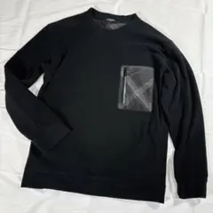 【美品】ブラックレーベルクレストブリッジ 長袖カットソー チェック 黒 L