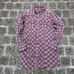 一点物 リーバイス レッドタブ タータン ウエスタン ロングシャツ