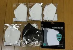 Mサイズ マスク まとめ売り ホワイト ブラック 計6枚