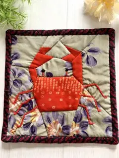 パッチワーク タペストリー ナインパッチ 四角つなぎ ハンドメイド