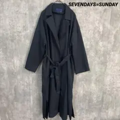 SEVENDAYS=SUNDAY ニュアンスコート　ボタンレス　サイドスリットのサムネイル